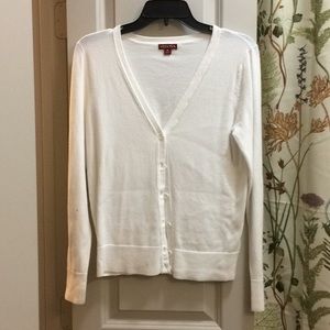 White cardigan